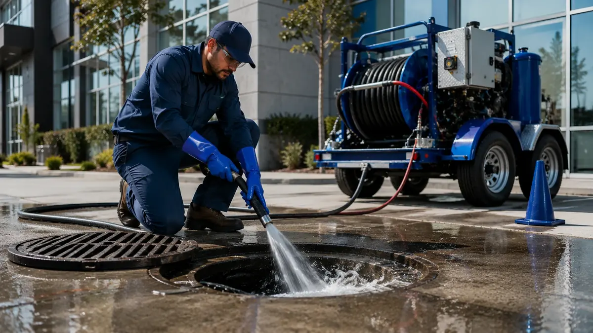 Commercial Hydro Jet Drain Cleaning in San Fernando