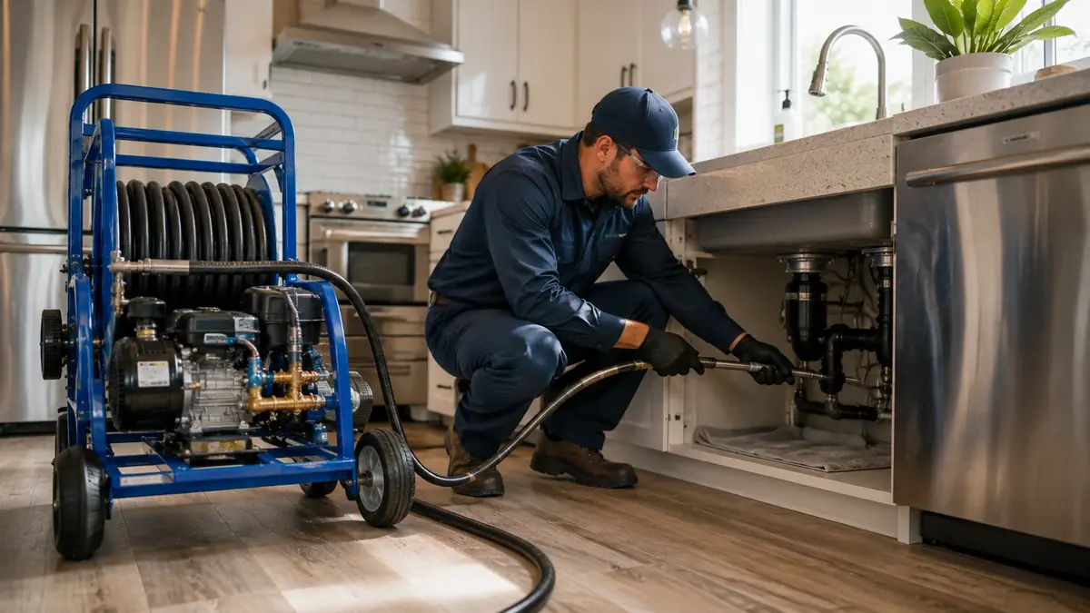 Kitchen Drain Hydro Jetting in San Fernando