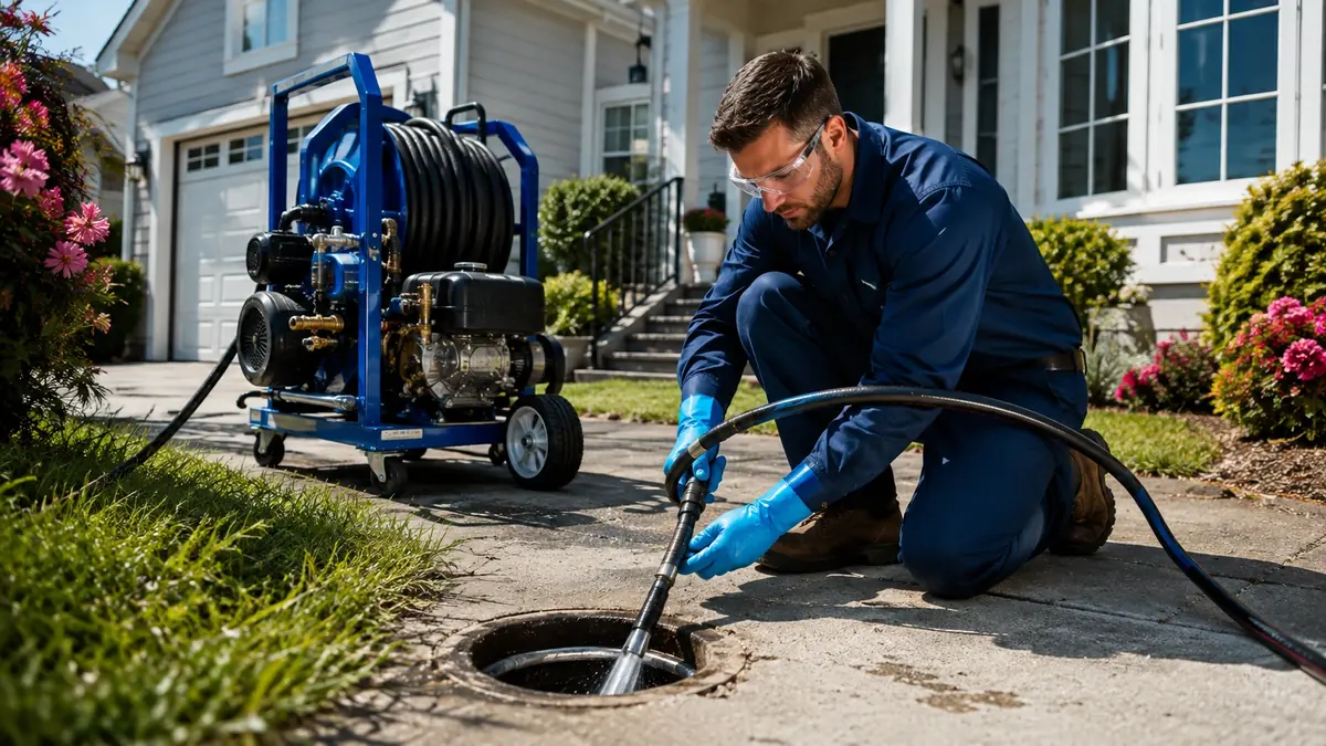 Residential Hydro Jet Drain Cleaning in San Fernando