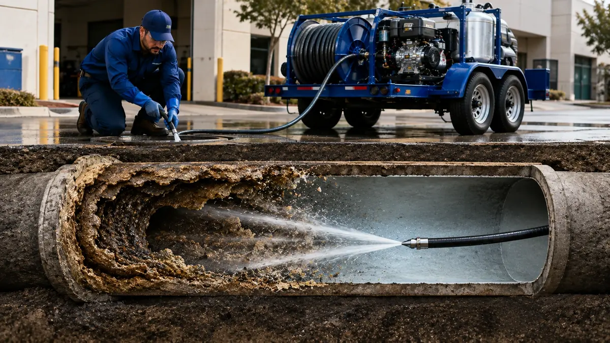 Sewer Pipe Descaling in San Fernando